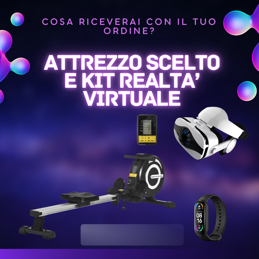 Vogatore Magnetico Pieghevole con Realtà Virtuale 3D