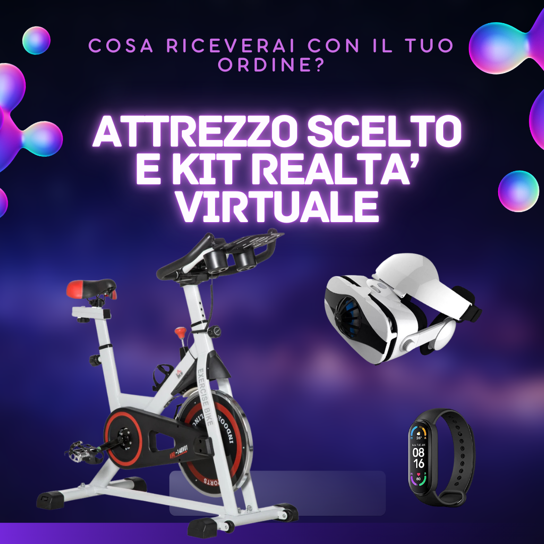 Cyclette Spinning Pro con Realtà Virtuale 3D
